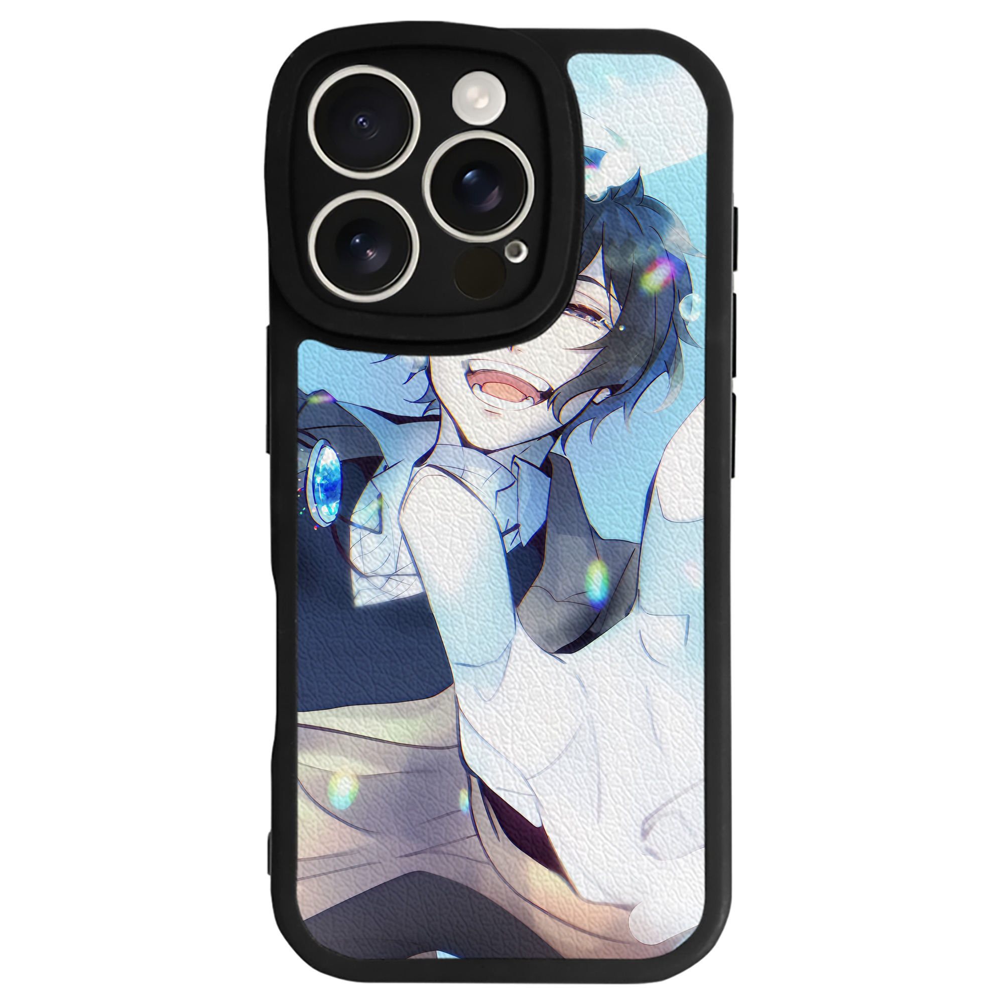 （画像用） 文豪ストレイドッグス Bungo Stray Dogs 【iPhone 16シリーズ対応】シリコンスマホケース（レザー調） 材質：シリコン